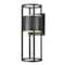 Z-Lite Luca Outdoor Wall, 2-Light, 9.25 In.W x 9.5 In.L x 24 In.H, Black/Etched 517B-BK-LED - alternate 1